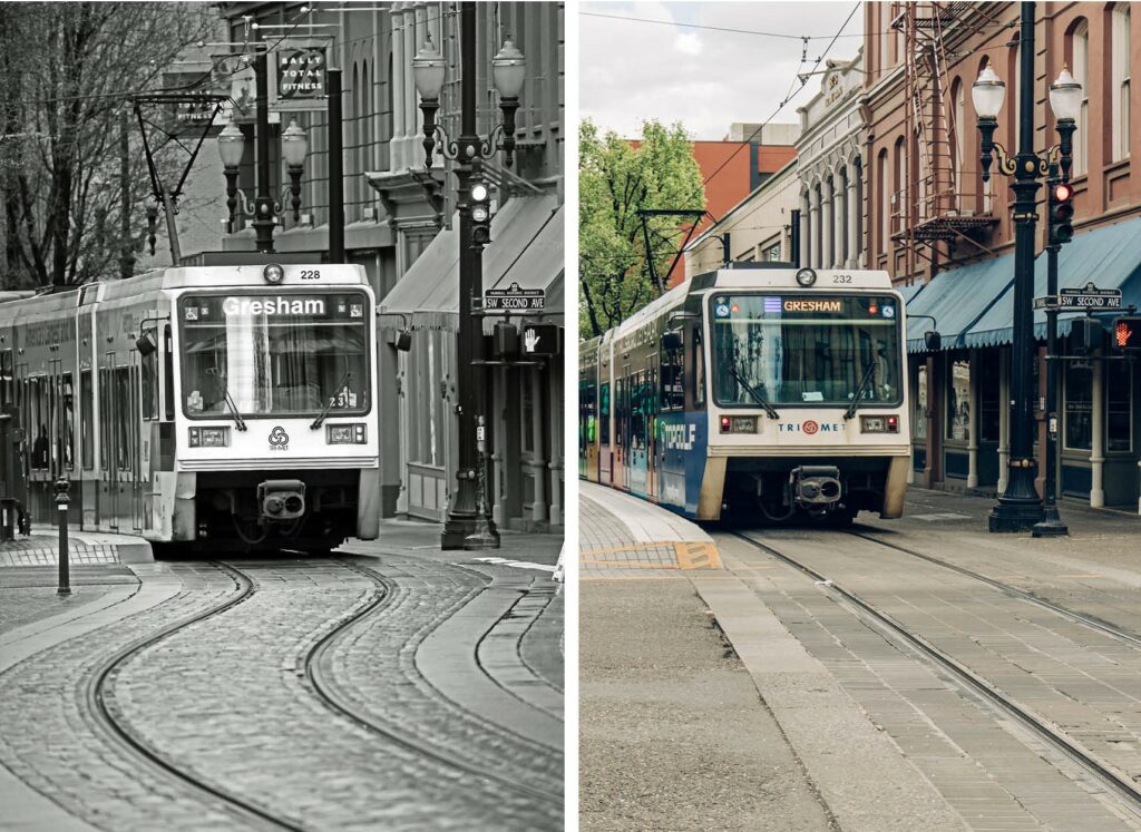 The MAX Blue Line Yamhill District