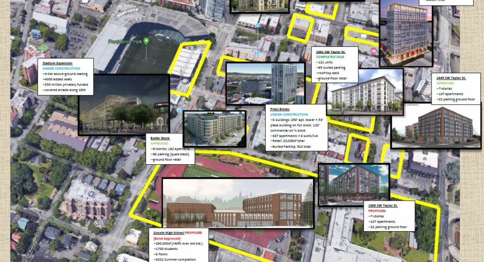 Goose Hollow construction map