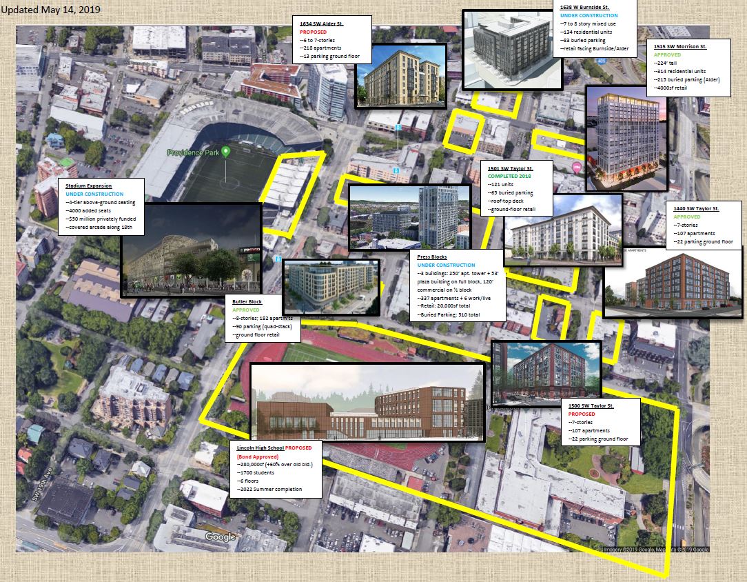 Goose Hollow construction map