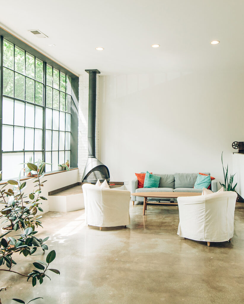 An interior photo of a building in NW Portland, Oregon